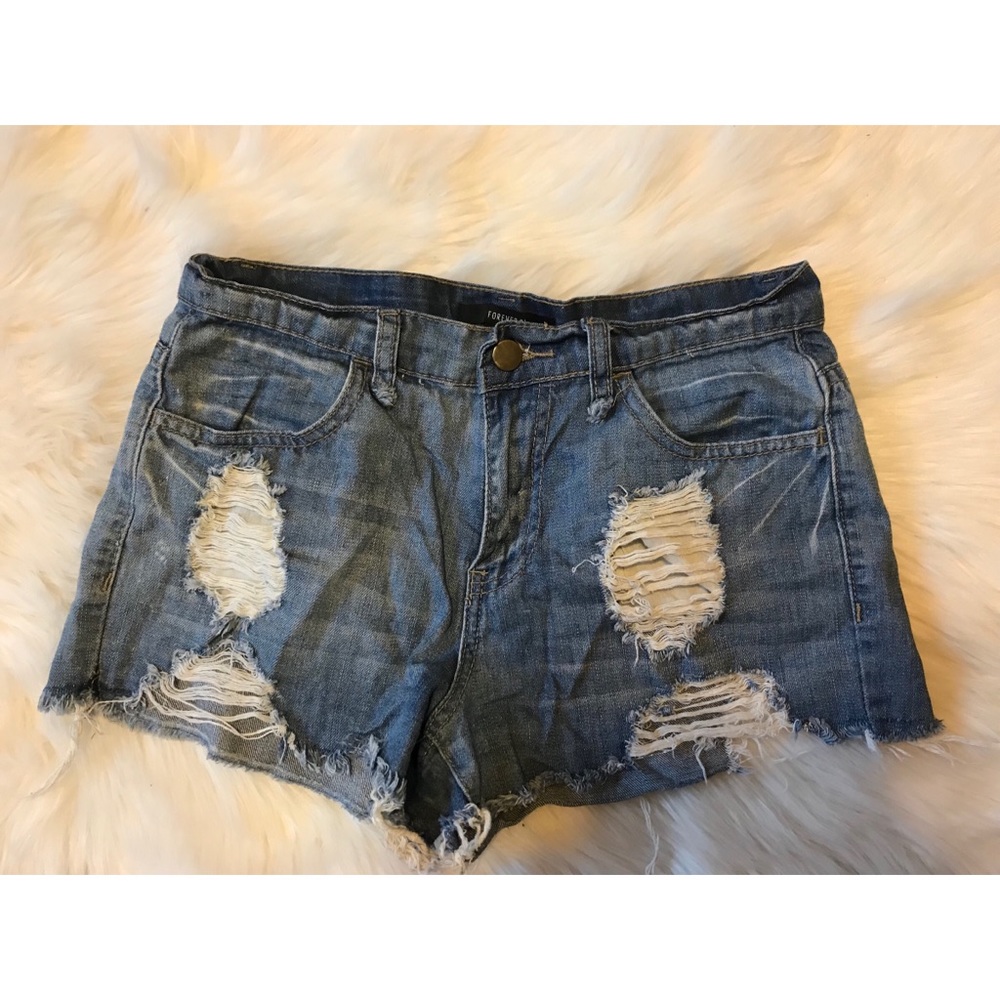 Denim shorts
